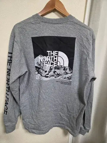 THE NORTH FACE 그레이 긴팔 티셔츠