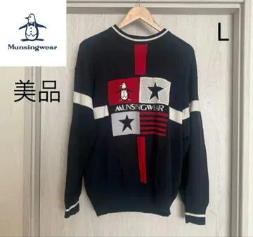 새상품급 Munsingwear 펭귄 디자인 스웨터 L 사이즈
