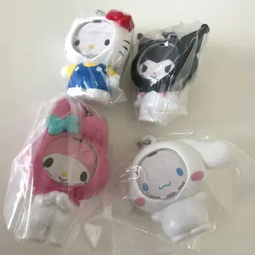 산리오 캐릭터즈 사진 프레임 마스코트 4종 컴플리트 상품