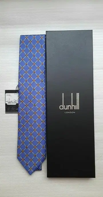 dunhill 실크 넥타이 다이아몬드 패턴