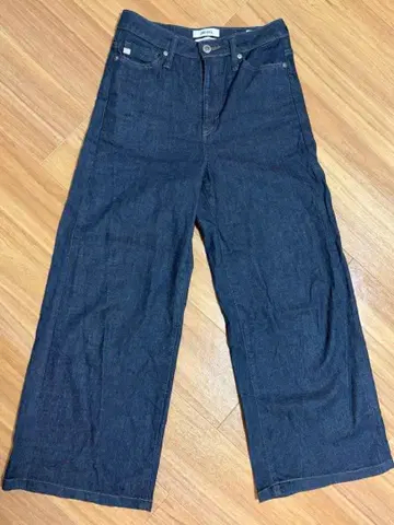 SOMETHING LISA 와이드 하이웨스트 스트레치 SEA58 블루