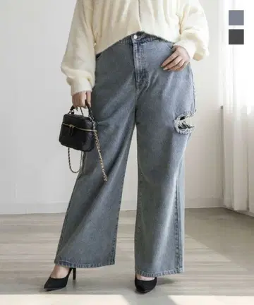 clette 오리지널 사이드 슬릿 데님 팬츠
