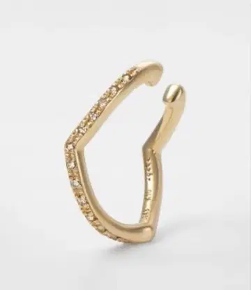 [ 가격 인하 중 ] agete 다이아몬드 K10 골드 이어커프