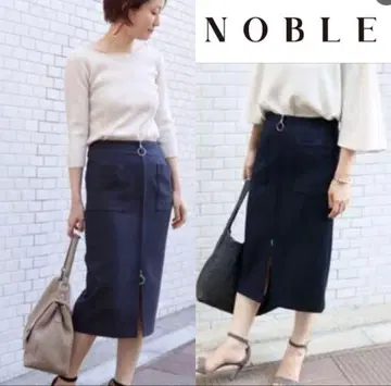 [ Noble ] 후프 지퍼 타이트 스커트