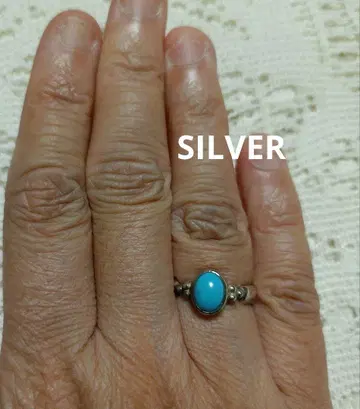 터콰이즈 컬러 SILVER 반지