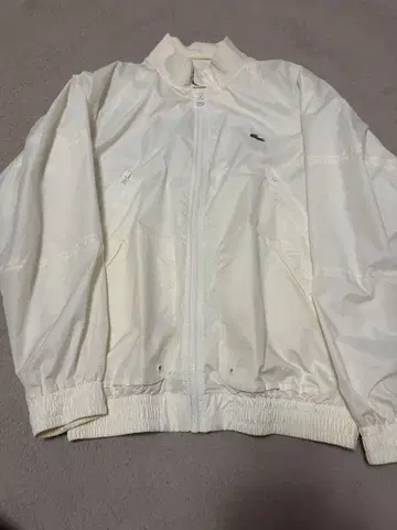 Lacoste 화이트 나일론 자켓
