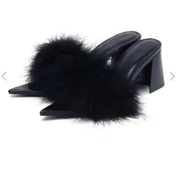 Melt the Lady pointed toe fur mule 36