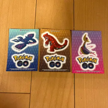 포켓몬 GO 캐릭터 씰 3개 세트