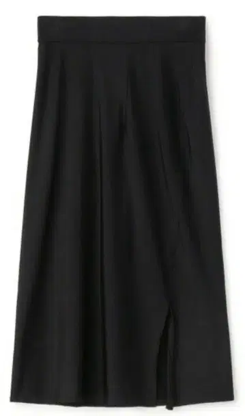 블랙 슬릿 타이 스커트