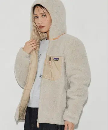 Patagonia 플리스 자켓 베이지