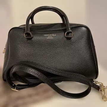 CHRISTIAN VILLA 블랙 핸드백