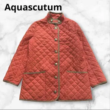 [ Aquascutum ] 아쿠아 스큐텀 퀼팅 자켓 오렌지