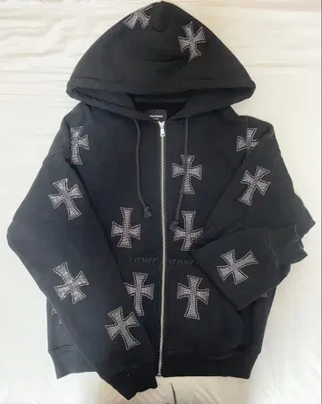 UNKNOWN 집업 후드티 블랙