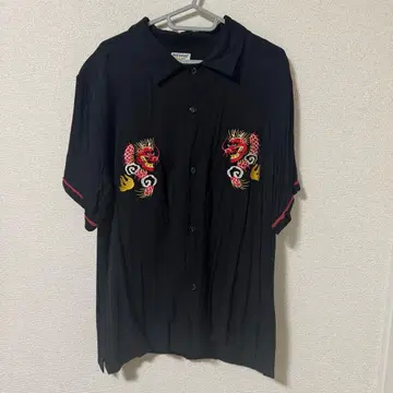 HOUSTON 스카 셔츠 블랙 L 사이즈