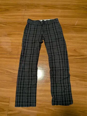 Dickies 체크 무늬 슬랙스 그레이 계열