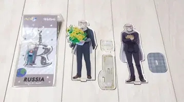 헤타리아 러시아 아이콘 키링 아크릴 스탠드 3개 세트