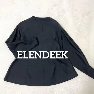 ELENDEEK 엘렌딕 페플럼 니트 풀오버 블랙