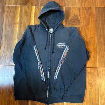 할리데이비슨 풀 집업 후드티