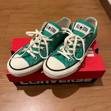 컨버스 올스타 그린 로우컷 스니커즈 23.5