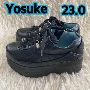 Yosuke 통굽 스니커즈 23.0 블랙