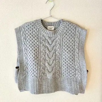 green label relaxing 알파카 믹스 니트 베스트