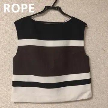 ROPE 슬리브리스 보더 상의 블라우스