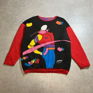 80s PETERMAX 충전솜 리버서블 맨투맨 피터맥스
