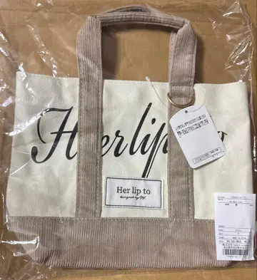 HLT Mini Tote ivory Herlipto 루미네 토트