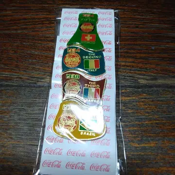1934년, 38년, 50년, 54년 코카콜라 핀 배지 4점 코카콜라