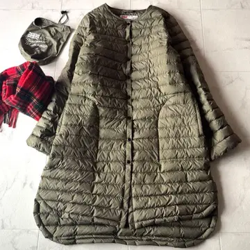 새상품급*트래디셔널 웨더웨어 아클리 롱 다운 코트 카키 36