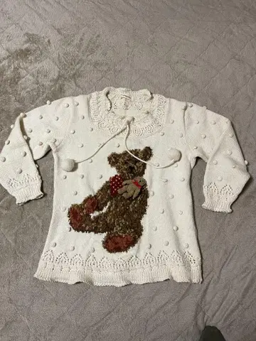 WONDERFUL WORLD 테디베어 니트 스웨터