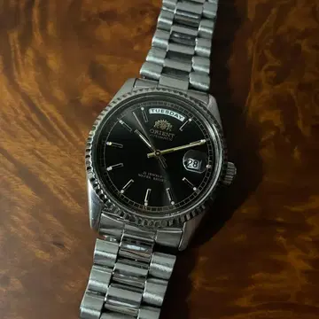 ORIENT 데이데이트 46E701-91 블랙 다이얼 자동 와인딩