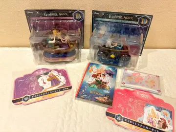 디즈니 해피 복권 피규어 아리엘 라푼젤 세트