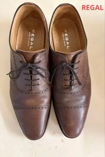 REGAL 브라운 드레스 비즈니스 슈즈