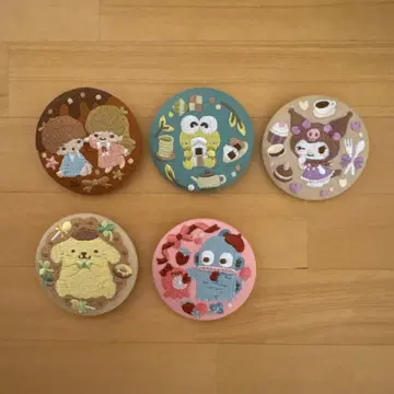 산리오 자수 배지 키키라라 개굴피 쿠로미 폼폼푸딩 한교동