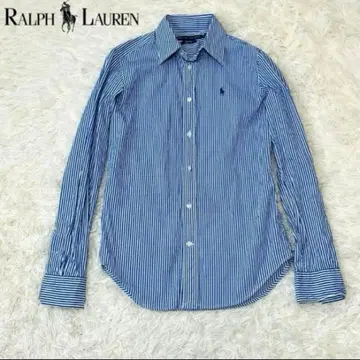 랄프 로렌 Ralph Laure 긴팔 셔츠 스트라이프 블루