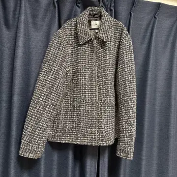 H&M 트위드 자켓 M 그레이 계열