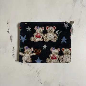 [ FEILER ] 리베앤릴리아 플랫 파우치 네이비