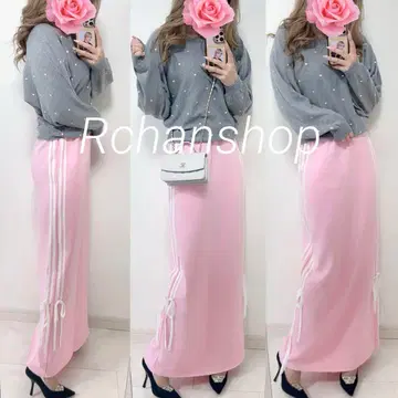 코디 세트 착용컷 잉그 제이다 다리치 선호 핑크 맨투맨 스커트