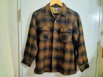 레어 미색 PENDLETON 펜들턴 보드 셔츠 옴브레 체크