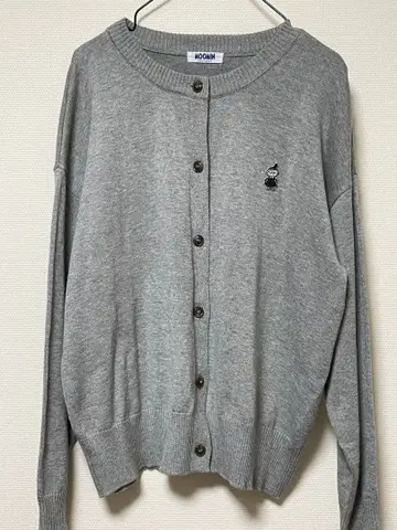 무민 그레이 니트 가디건 새상품급