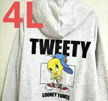 [ 새상품 ] 루니툰 트위티 맨투맨 후드티 4L 그레이색