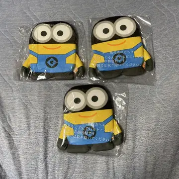[ 미개봉 새상품 ] 미니언 플랫 봉제 인형 파우치 필 x 3