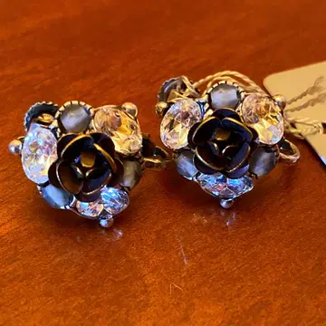 imac 이맥 새상품 장미 모티브 귀찌 꽃