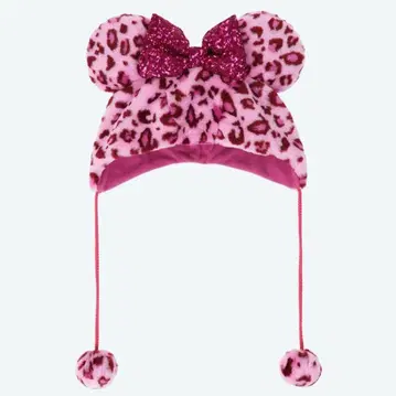 팬캡 핑크 레오파드