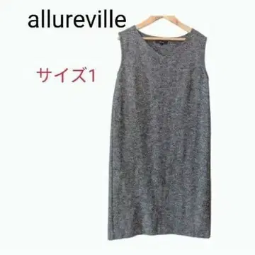 [ 일본제 ] allureville 그레이 멜란지 원피스 사이즈 1