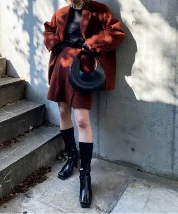 [ 새상품 ] Ameri 셋업 UND 2WAY MOHAIR SHAGGY