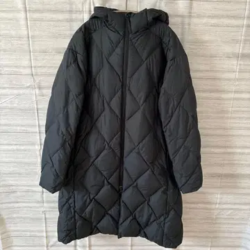 adidas 블랙 미들 롱 다운 코트 L