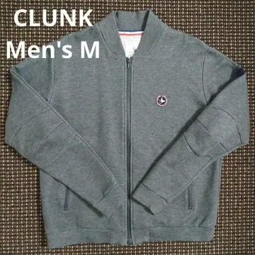 CLUNK 남성용 M 골프 자켓 풀 집업 후드티 방한 방풍 짙은 그레이