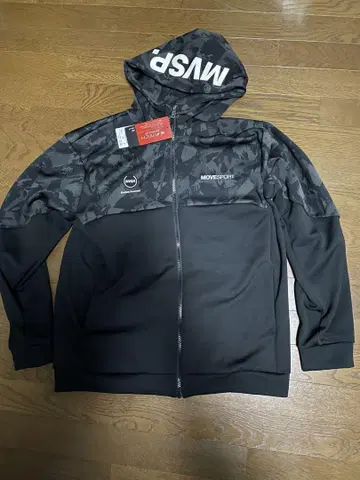 미사용 새상품 DESCENTE 카모 패턴 후드티